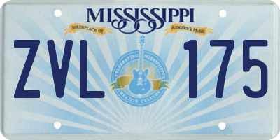 MS license plate ZVL175