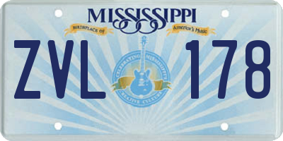 MS license plate ZVL178