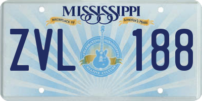 MS license plate ZVL188