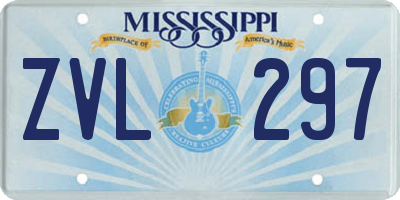 MS license plate ZVL297
