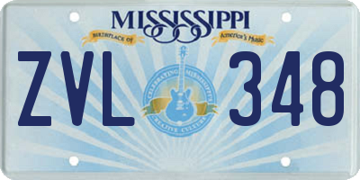 MS license plate ZVL348