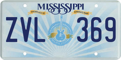 MS license plate ZVL369