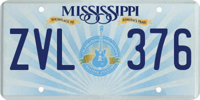 MS license plate ZVL376