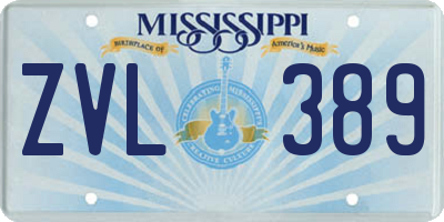 MS license plate ZVL389