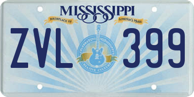MS license plate ZVL399
