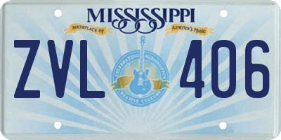 MS license plate ZVL406