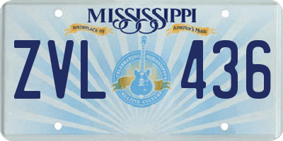 MS license plate ZVL436
