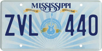 MS license plate ZVL440