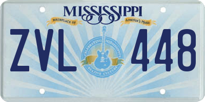 MS license plate ZVL448