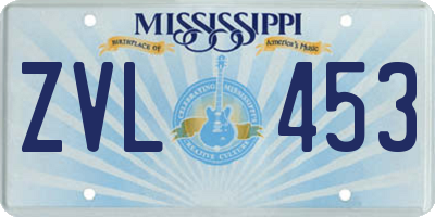 MS license plate ZVL453