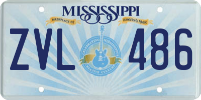 MS license plate ZVL486