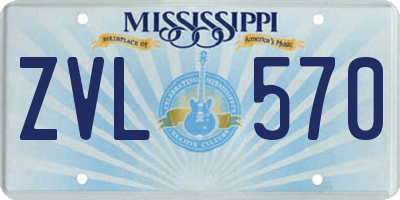 MS license plate ZVL570
