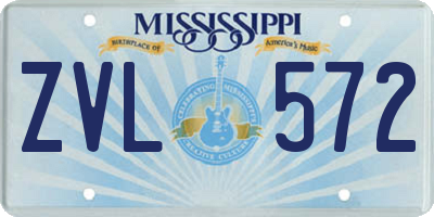 MS license plate ZVL572