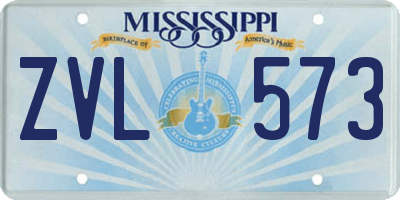 MS license plate ZVL573