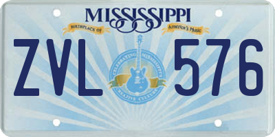 MS license plate ZVL576