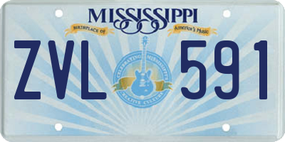 MS license plate ZVL591