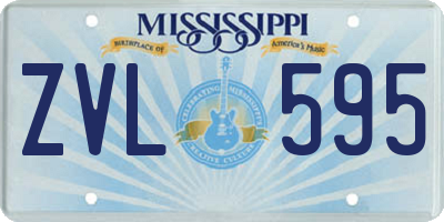 MS license plate ZVL595