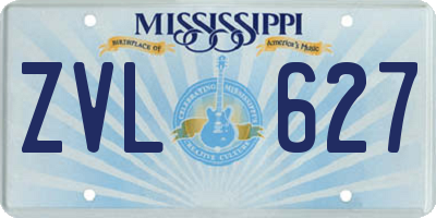 MS license plate ZVL627