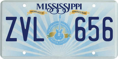 MS license plate ZVL656