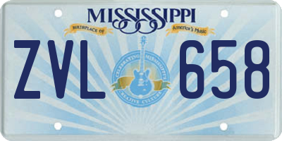 MS license plate ZVL658