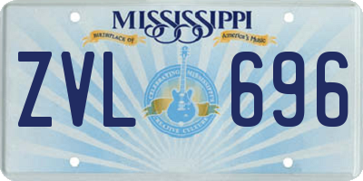 MS license plate ZVL696