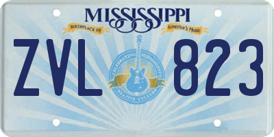 MS license plate ZVL823