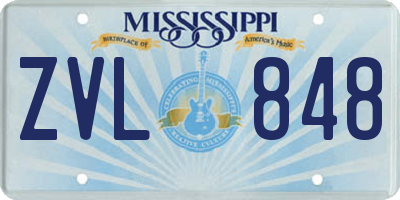 MS license plate ZVL848