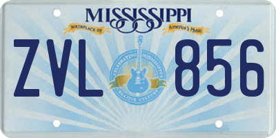 MS license plate ZVL856