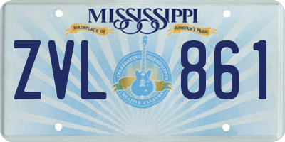 MS license plate ZVL861