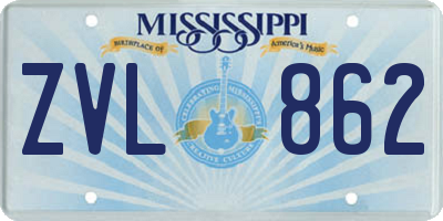 MS license plate ZVL862