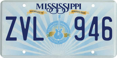 MS license plate ZVL946
