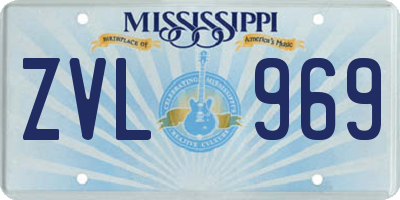 MS license plate ZVL969