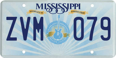 MS license plate ZVM079