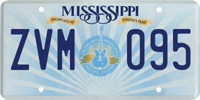 MS license plate ZVM095