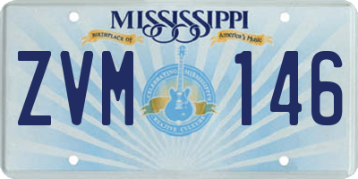 MS license plate ZVM146