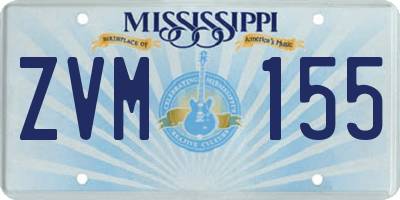 MS license plate ZVM155