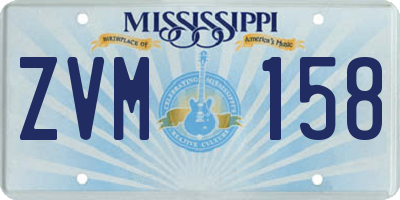 MS license plate ZVM158