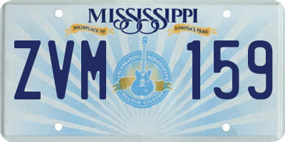 MS license plate ZVM159