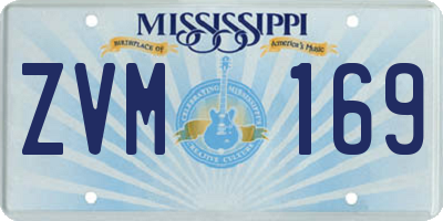 MS license plate ZVM169