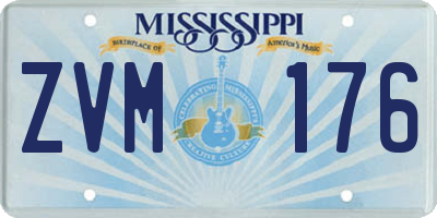 MS license plate ZVM176