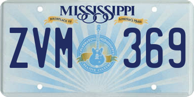 MS license plate ZVM369