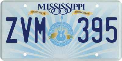 MS license plate ZVM395