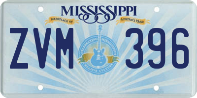 MS license plate ZVM396