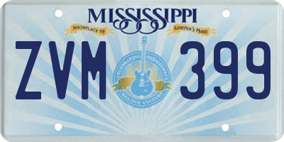 MS license plate ZVM399