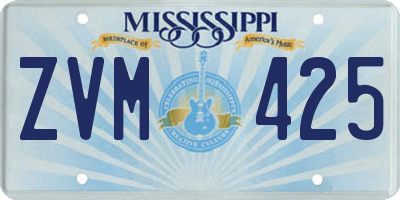 MS license plate ZVM425