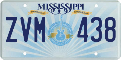 MS license plate ZVM438
