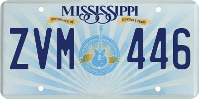 MS license plate ZVM446