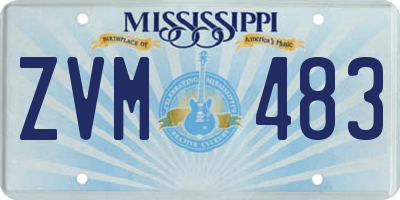 MS license plate ZVM483