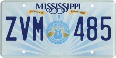 MS license plate ZVM485