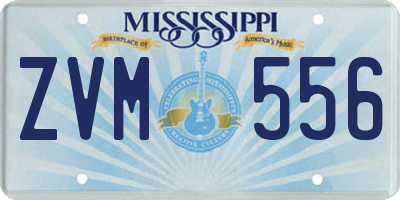 MS license plate ZVM556